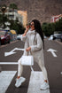 ELYNDI extended wool sweater - light beige PRE-ORDER